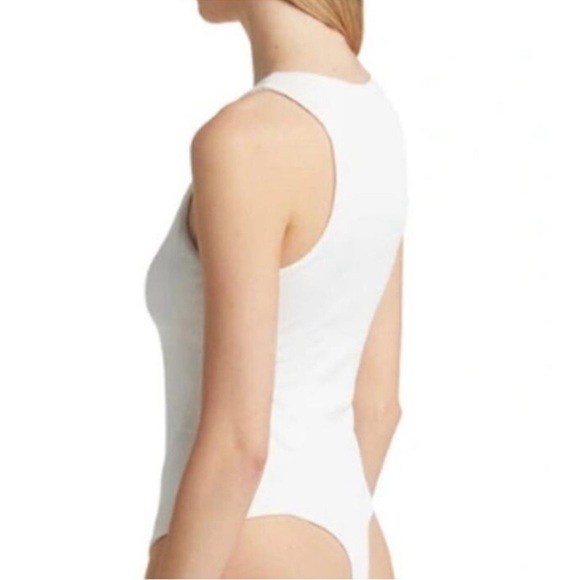 NWT BP Butter Tank Ribbed White Bodysuit, Size XL - Picture 3 of 6